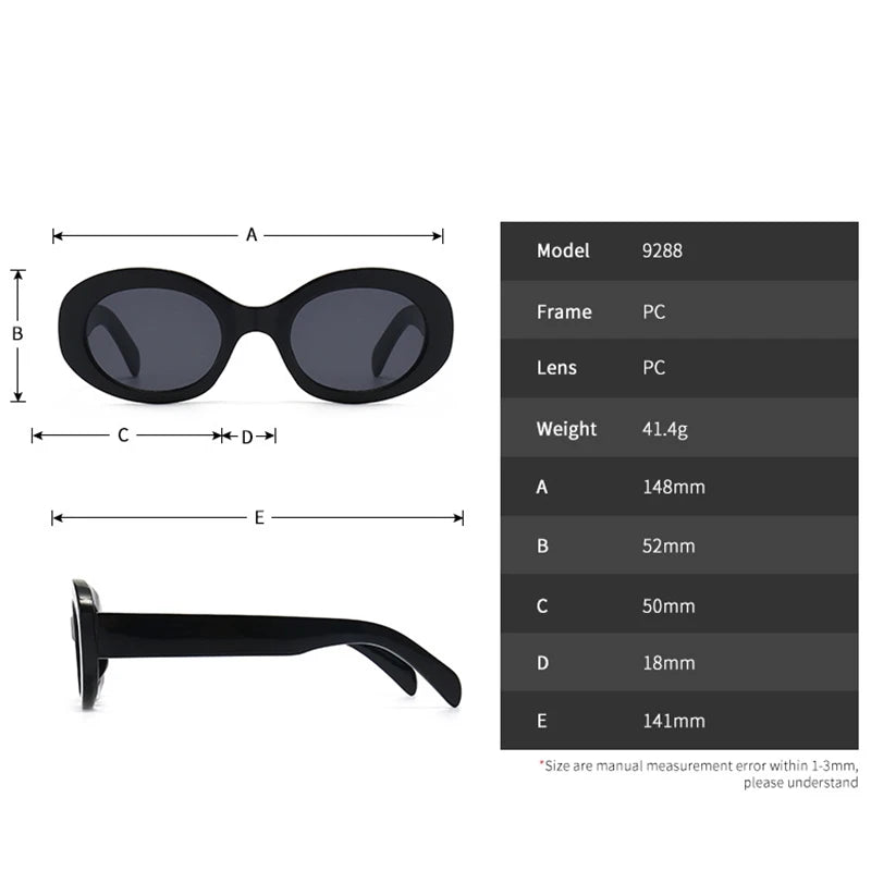 Genevieve Small Oval Sunglasses