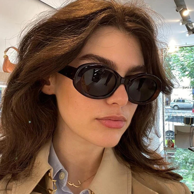 Genevieve Small Oval Sunglasses