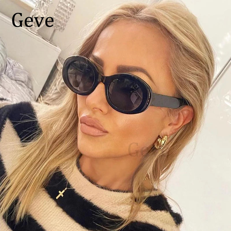 Genevieve Small Oval Sunglasses